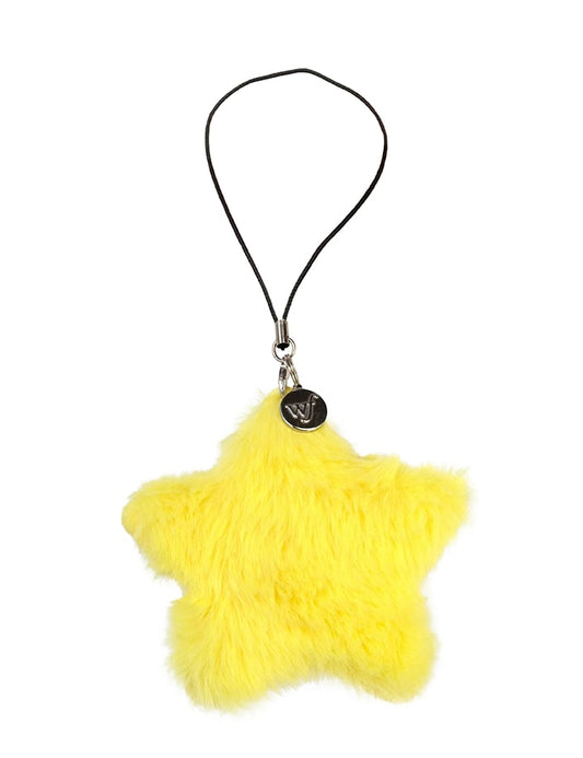 Fluffy Star Charm | Yellow - Alonna's Legging Land