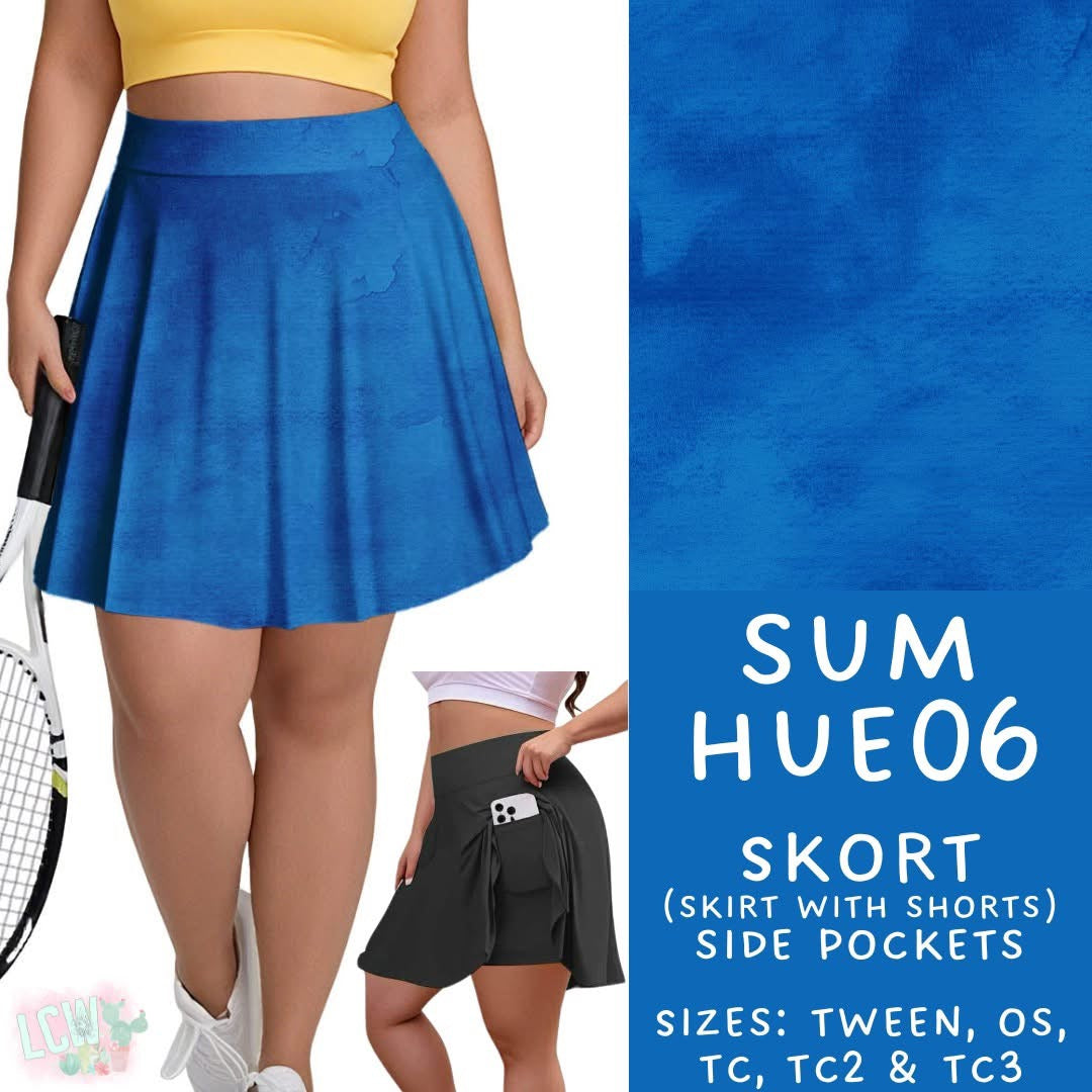 PBO B321 Summer hues - Closes 7/30 - ETA late Sept - Blue skort