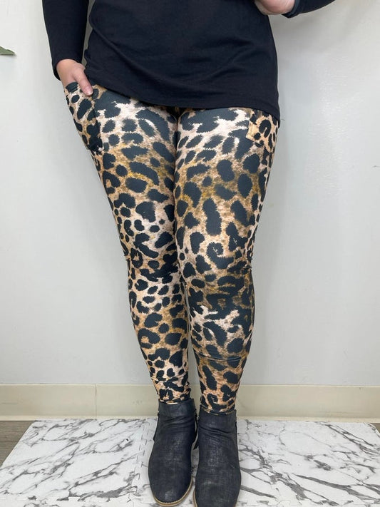 Cheetah Leggings w/ Pockets RTS! - Alonna's Legging Land