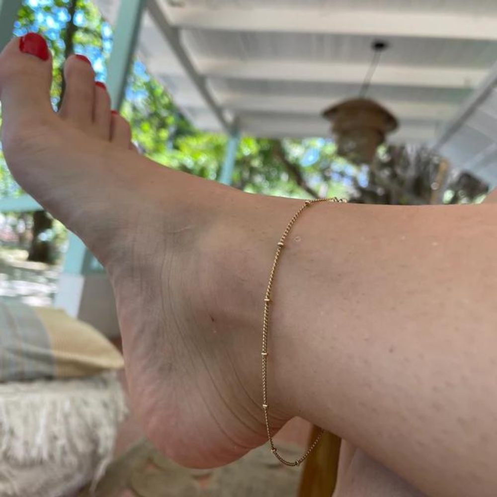 GOLD ANKLET (ADJUSTABLE) - Alonna's Legging Land