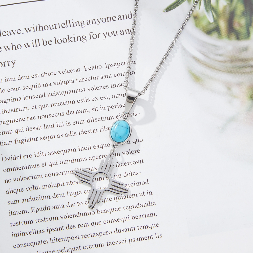 TURQUOISE SUN NECKLACE - Alonna's Legging Land