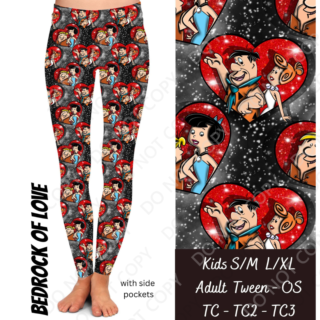 Bedrock of Love - Full Leggings with Pockets - Alonna's Legging Land