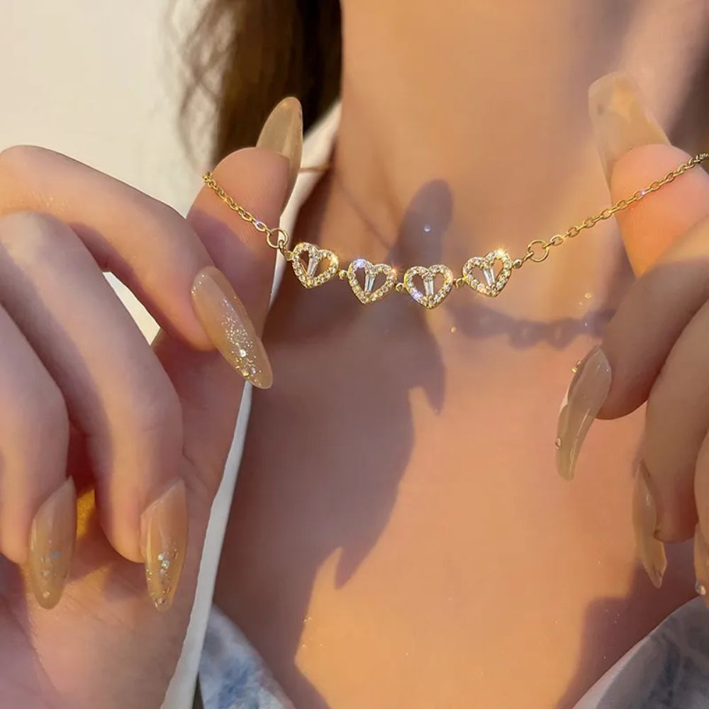 FOUR-WAY HEART NECKLACE - Alonna's Legging Land