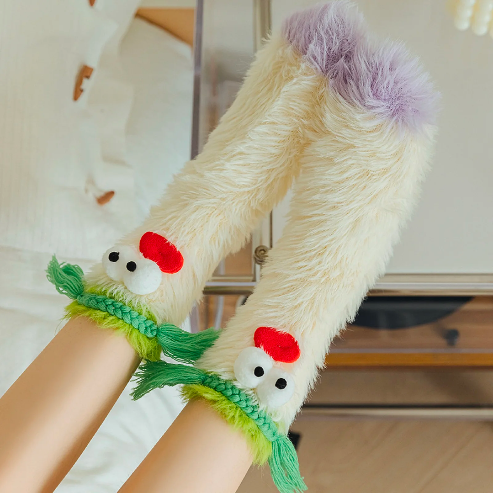 CARTOON FUZZY SOCKS - Alonna's Legging Land