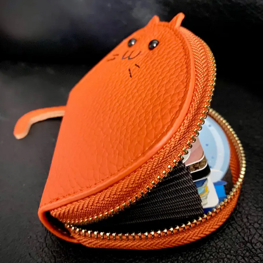 LEATHER FELINE WALLET - Alonna's Legging Land