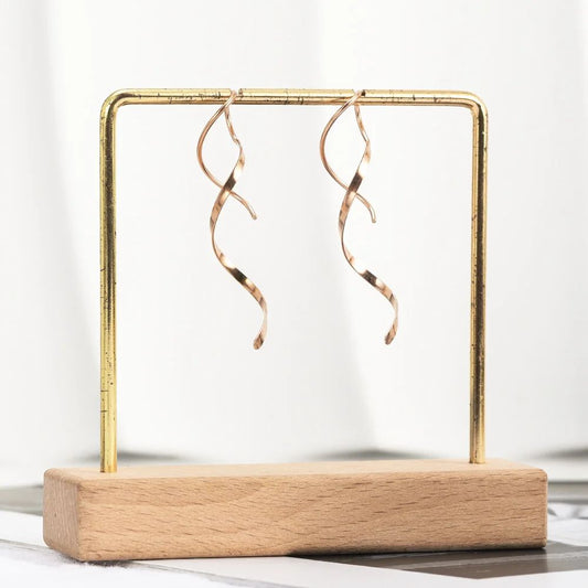 GOLD SPIRAL EARRINGS (PAIR)
