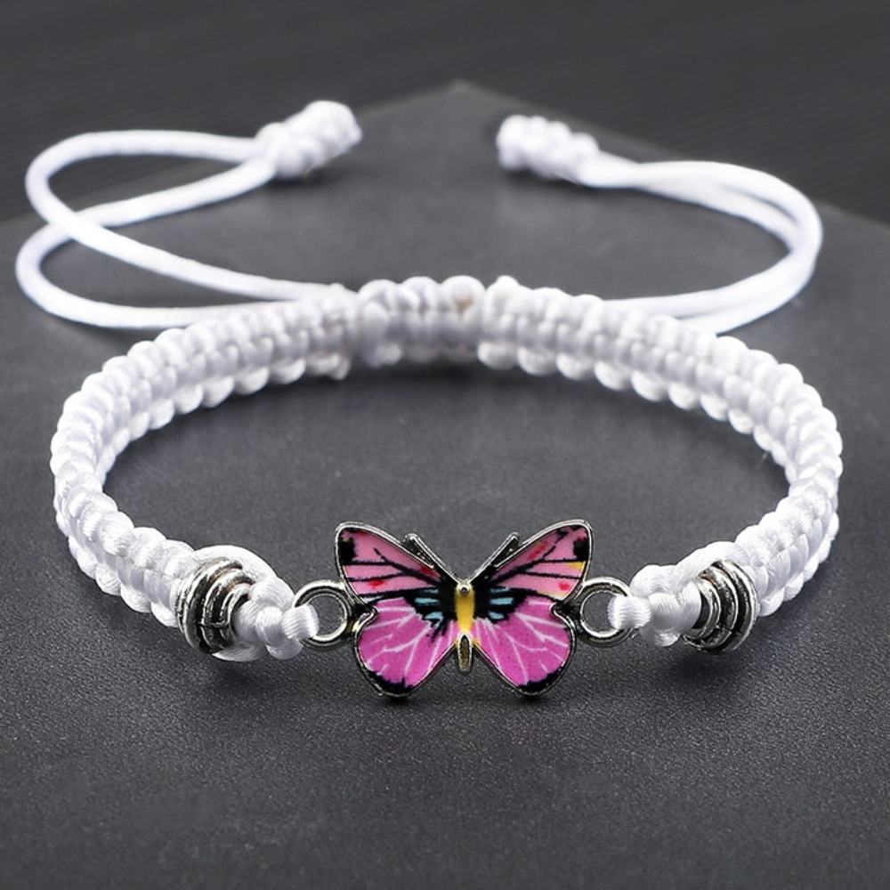 BUTTERFLY CHARM BRACELET (ADJUSTABLE) - Alonna's Legging Land