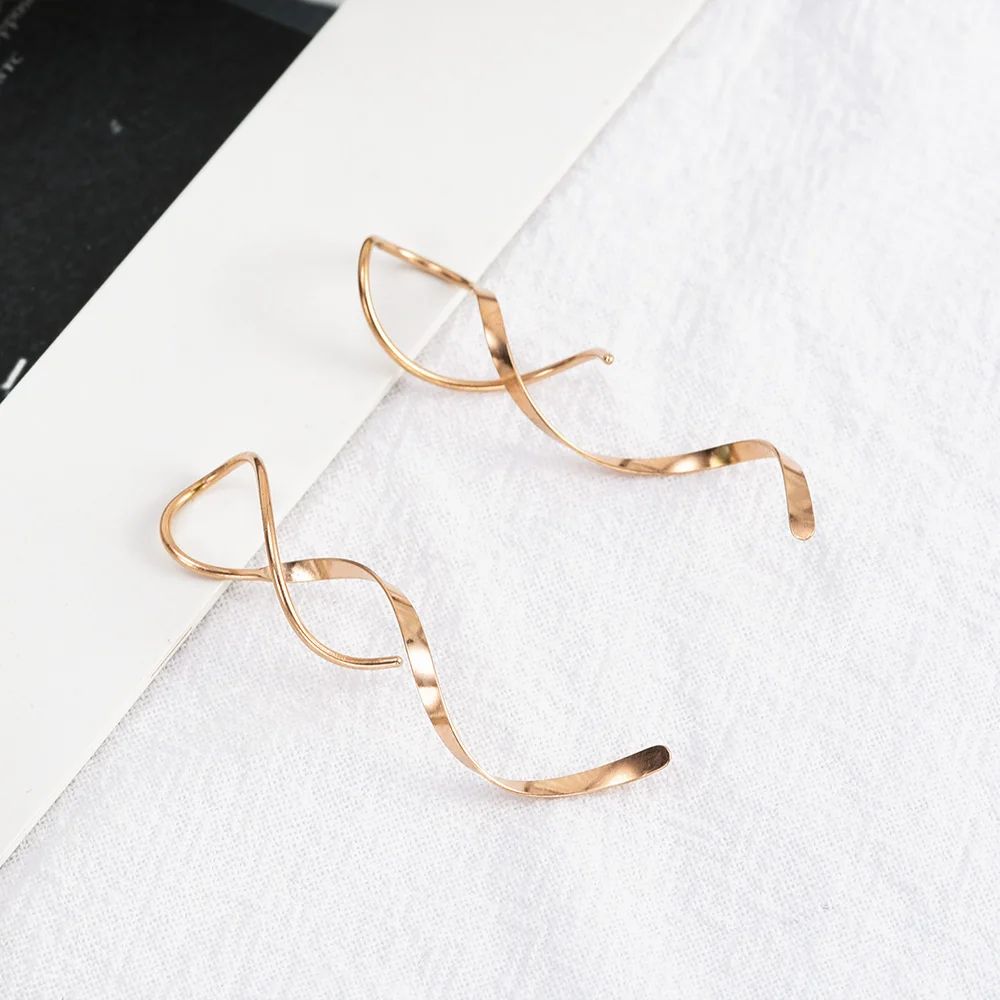 GOLD SPIRAL EARRINGS (PAIR)