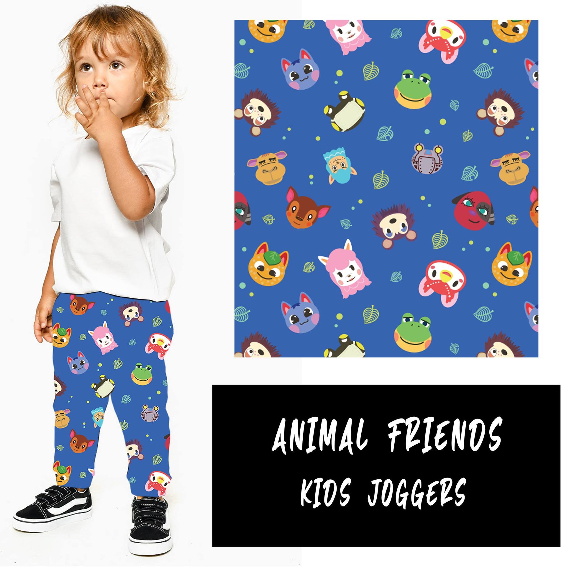 ANIMAL FRIENDS- ADULT AND KIDS LEGGINGS/JOGGER - Alonna's Legging Land