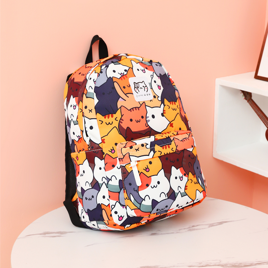 CARTOON CAT BACKPACK - Alonna's Legging Land
