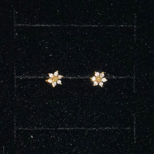 MINI SUNFLOWER CARTILAGE EARRINGS (PAIR) - Alonna's Legging Land