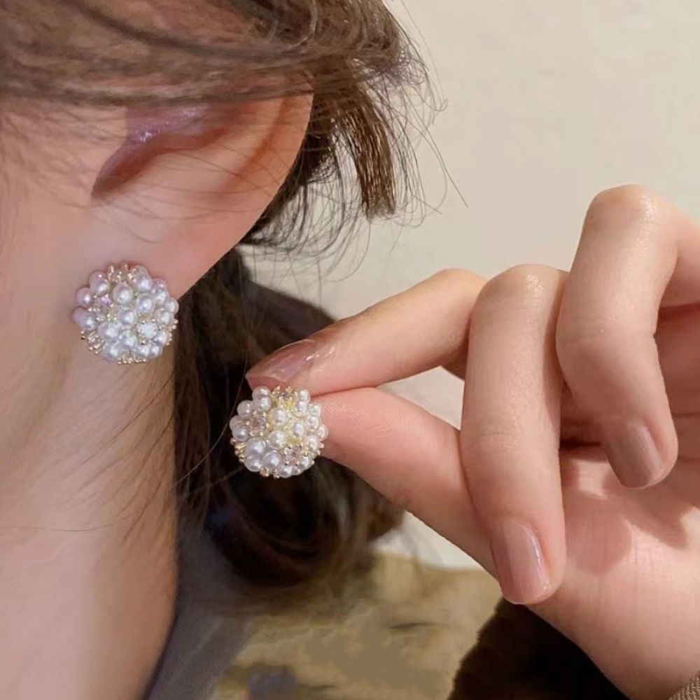 PEARL CLUSTER EARRINGS (PAIR) - Alonna's Legging Land