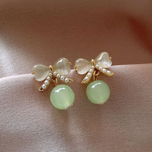VINTAGE BOW KNOT EARRINGS (PAIR) - Alonna's Legging Land