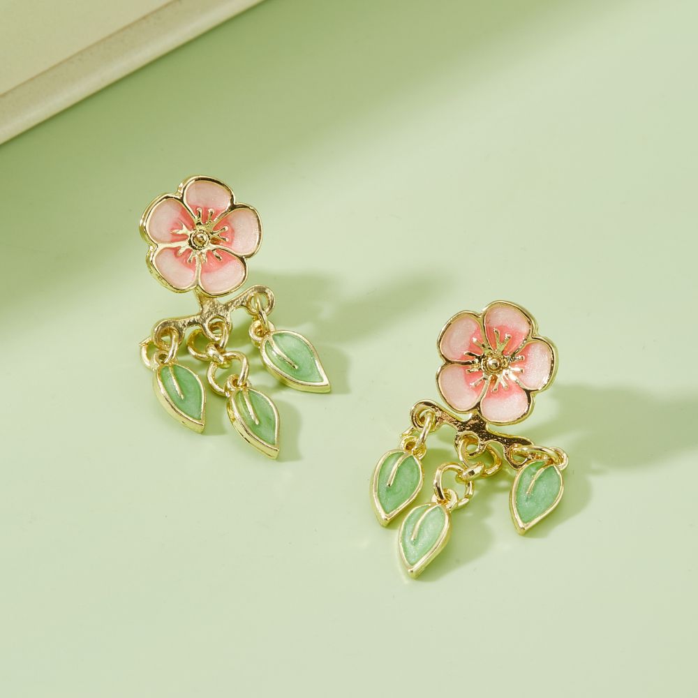 CHERRY BLOSSOM DROP EARRINGS (PAIR) - Alonna's Legging Land