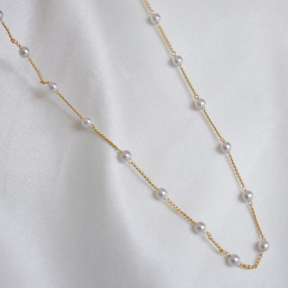 DAINTY PEARL NECKLACE - Alonna's Legging Land