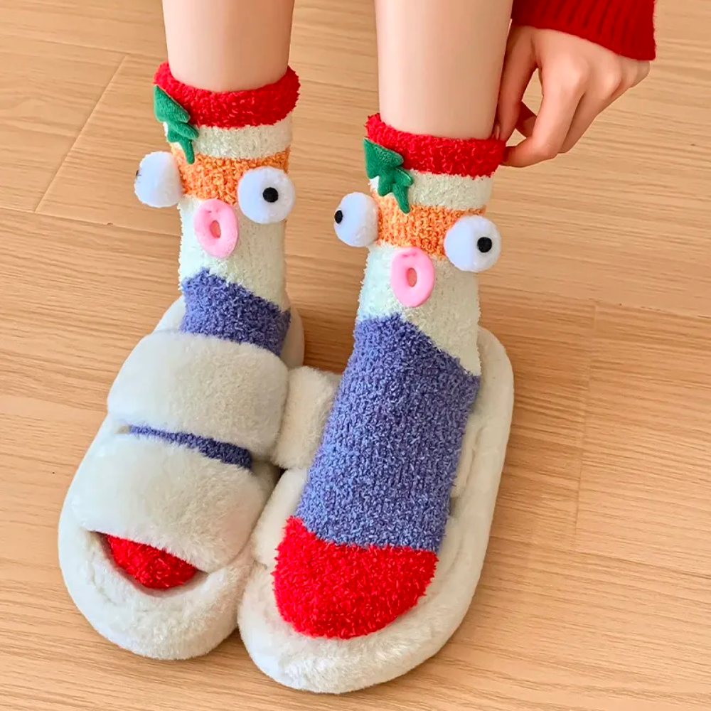 CARTOON FUZZY SOCKS - Alonna's Legging Land