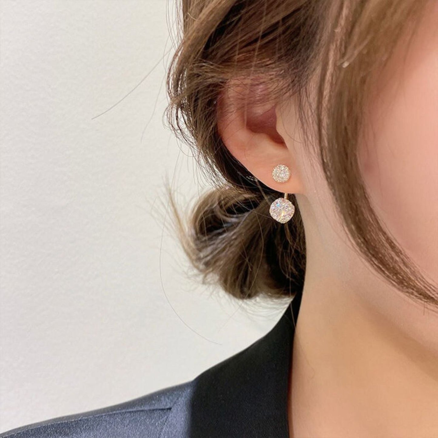 DOUBLE STUDDED EARRINGS (PAIR) - Alonna's Legging Land