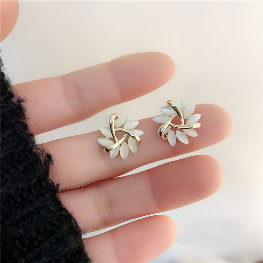 OPAL PETAL STUD EARRINGS (PAIR) - Alonna's Legging Land