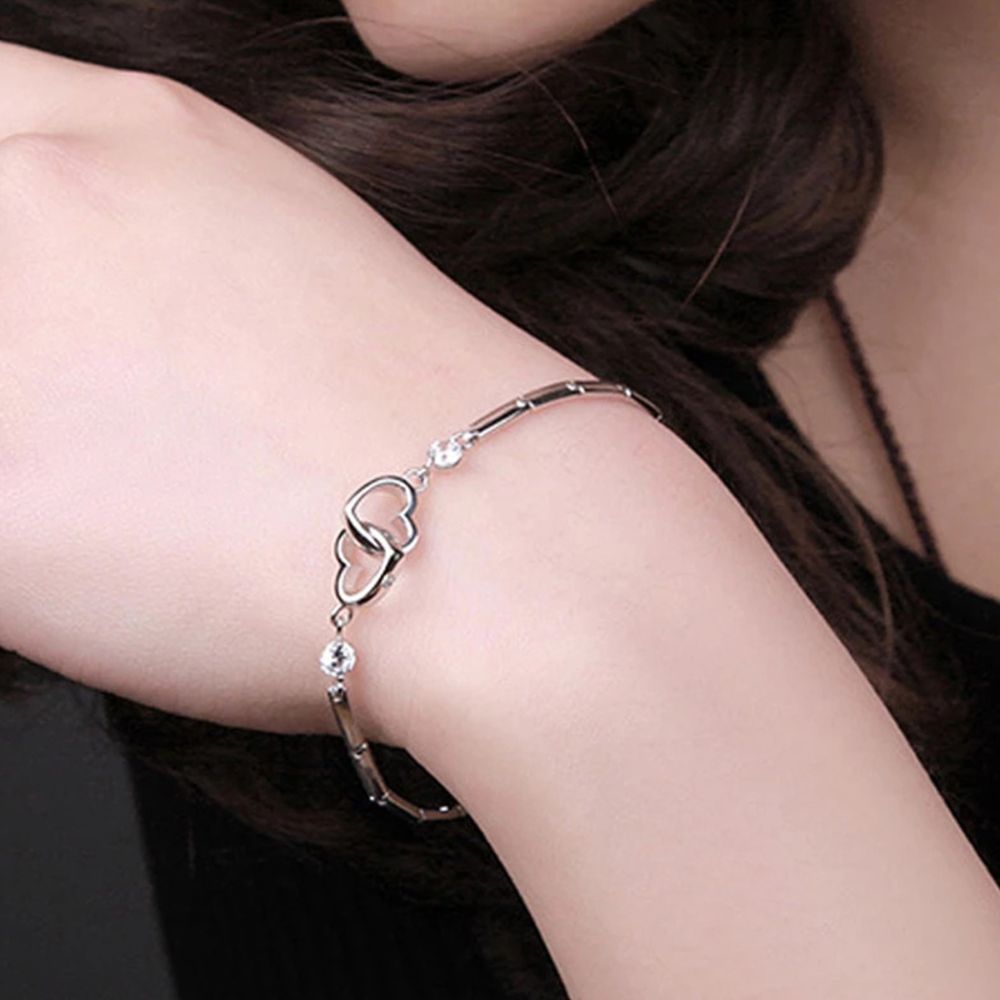 CLAMPED HEART BRACELET (ADJUSTABLE) - Alonna's Legging Land