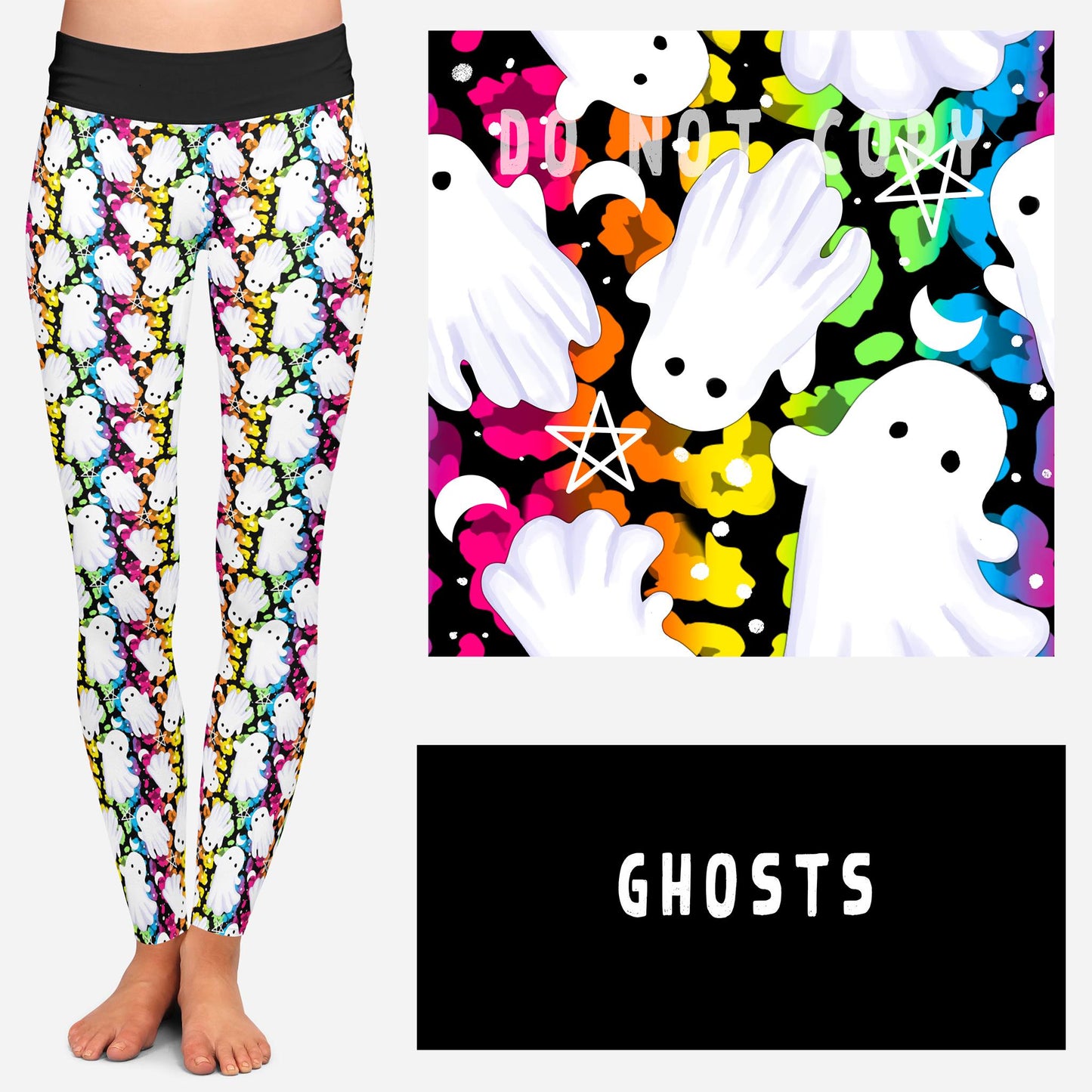 SPOOKY LF RUN-GHOSTS POCKET LEGGINGS AND JOGGERS - Alonna's Legging Land
