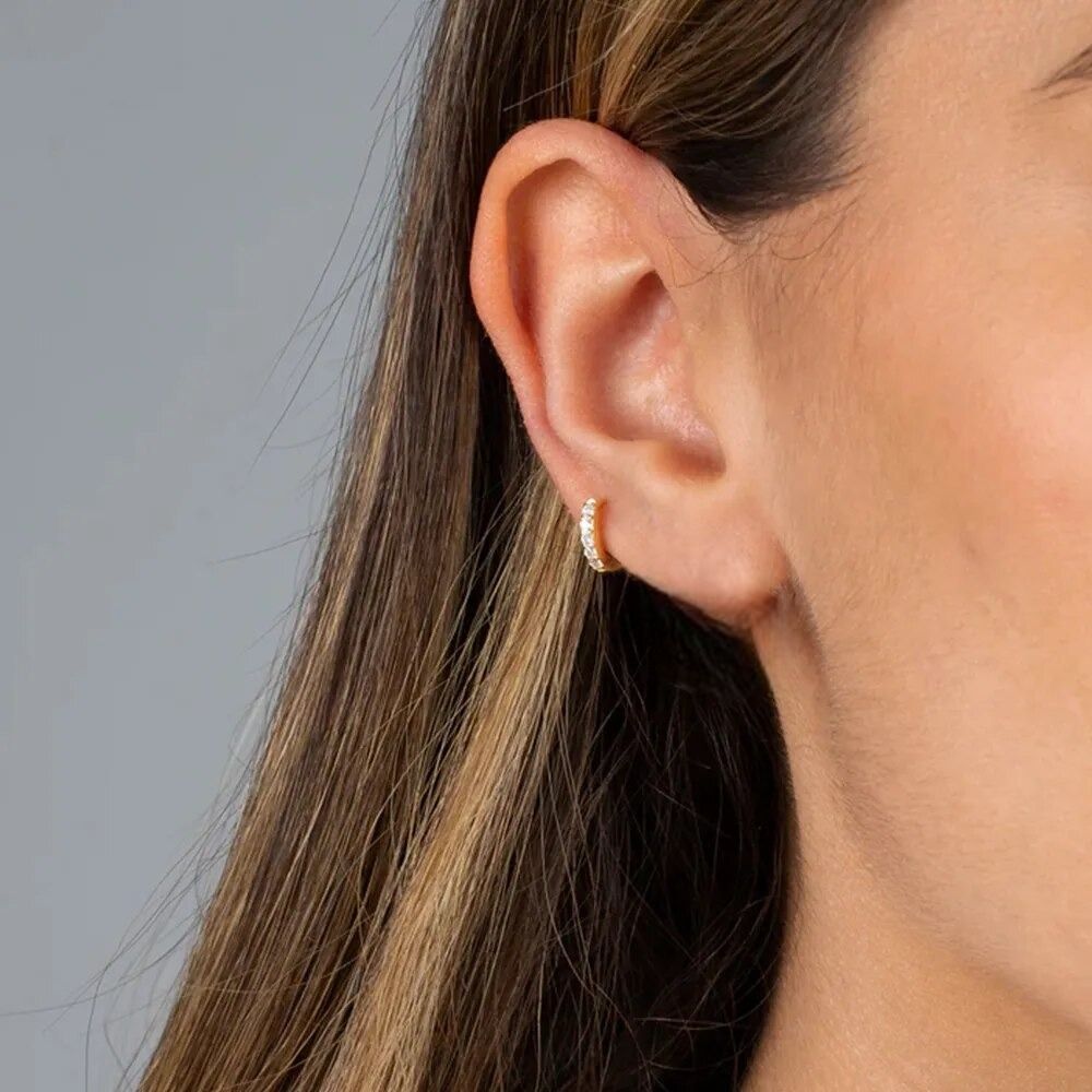 HUGGIE HOOP EARRINGS (PAIR) - Alonna's Legging Land