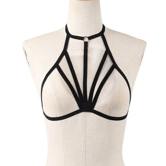 ELASTIC HARNESS BRA