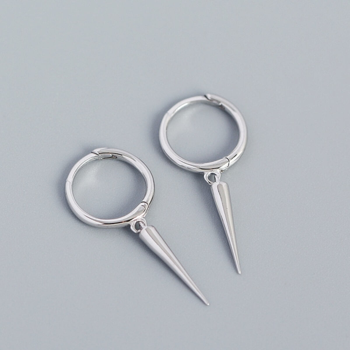 SPIKE HOOP EARRINGS (PAIR)