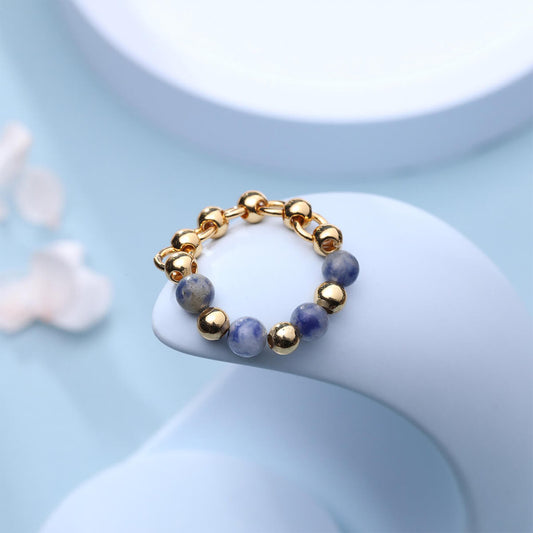 BLUE KYANITE STONE RING (ADJUSTABLE) - Alonna's Legging Land