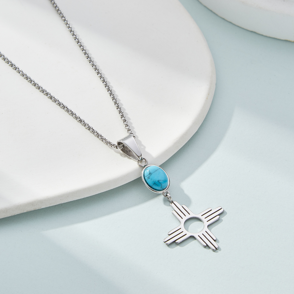 TURQUOISE SUN NECKLACE - Alonna's Legging Land