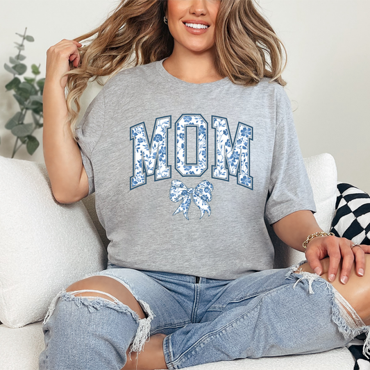 Blue Floral Mom Coquette