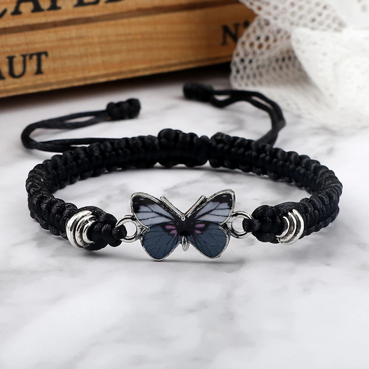 BUTTERFLY CHARM BRACELET (ADJUSTABLE) - Alonna's Legging Land