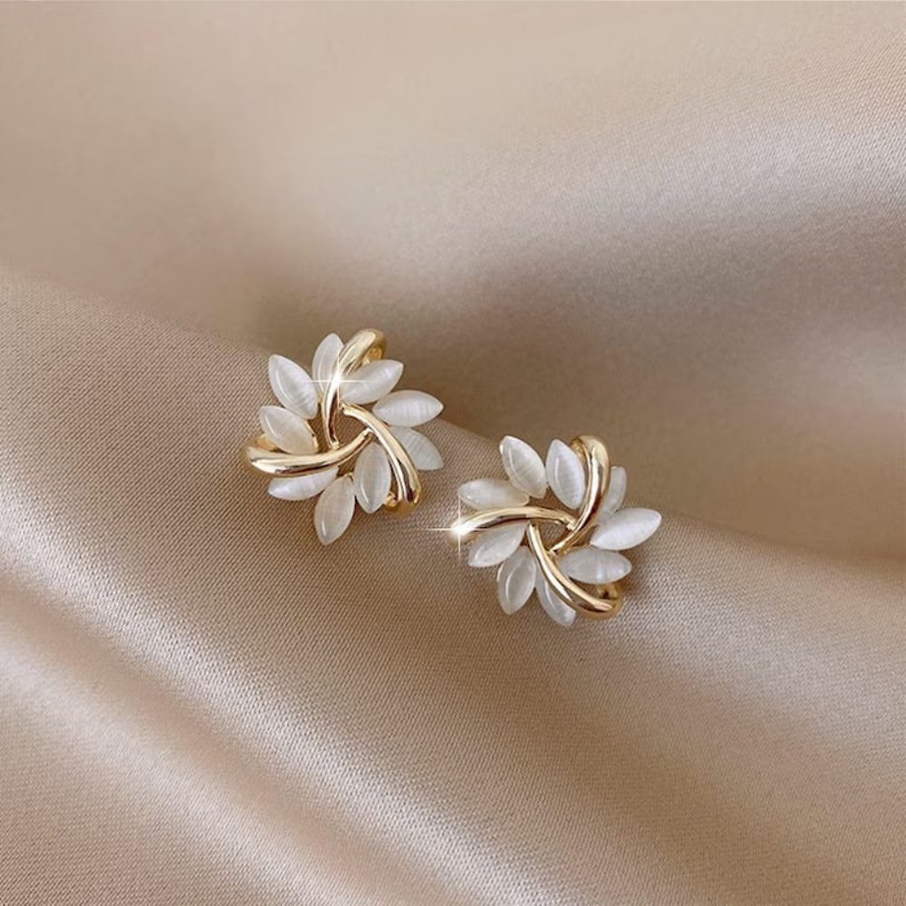 OPAL PETAL STUD EARRINGS (PAIR) - Alonna's Legging Land