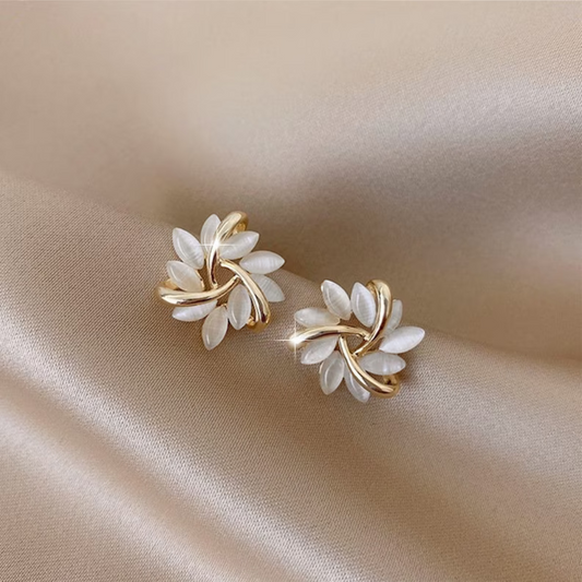 OPAL PETAL STUD EARRINGS (PAIR) - Alonna's Legging Land