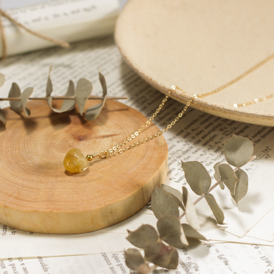 RAW CITRINE NECKLACE - Alonna's Legging Land