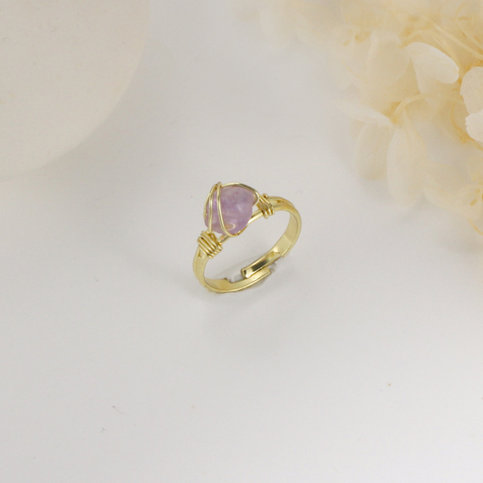 CRYSTAL GEMSTONE RING (ADJUSTABLE) - Alonna's Legging Land