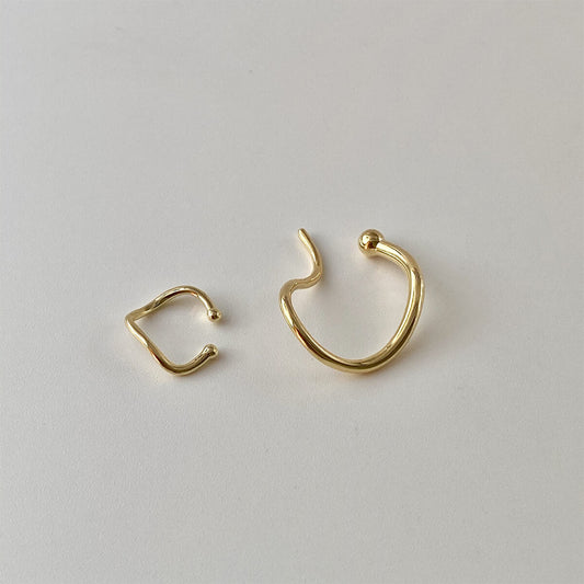 CHUNKY SNAKE-LIKE EAR CUFFS (PAIR) - Alonna's Legging Land