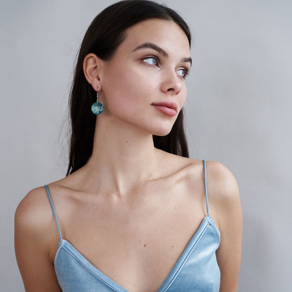 SKY GLOBE EARRINGS (PAIR) - Alonna's Legging Land
