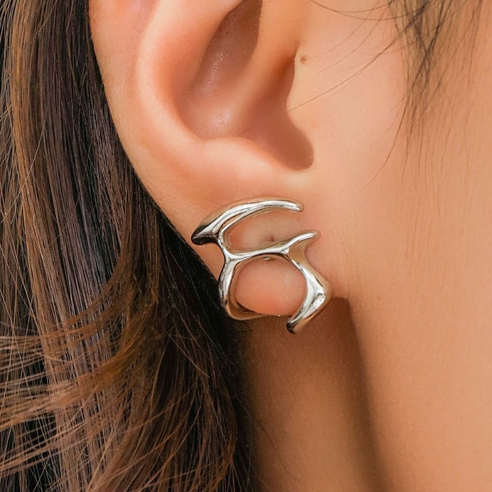 IRREGULAR ABSTRACT EARRINGS (PAIR)