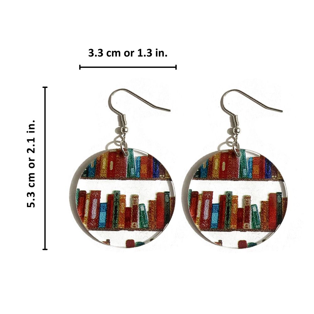 BOOK LOVER EARRINGS (PAIR) - Alonna's Legging Land