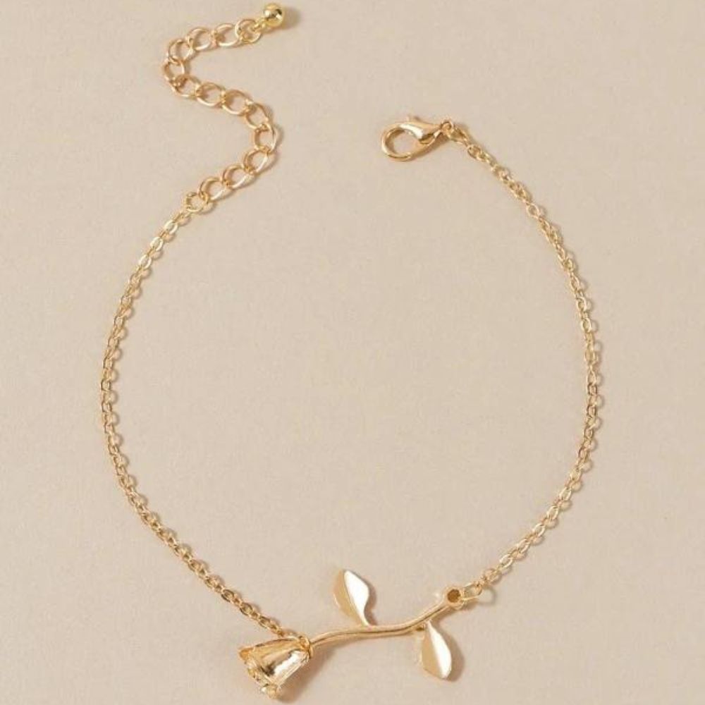 WHIMSICAL ROSE BRACELET (ADJUSTABLE) - Alonna's Legging Land