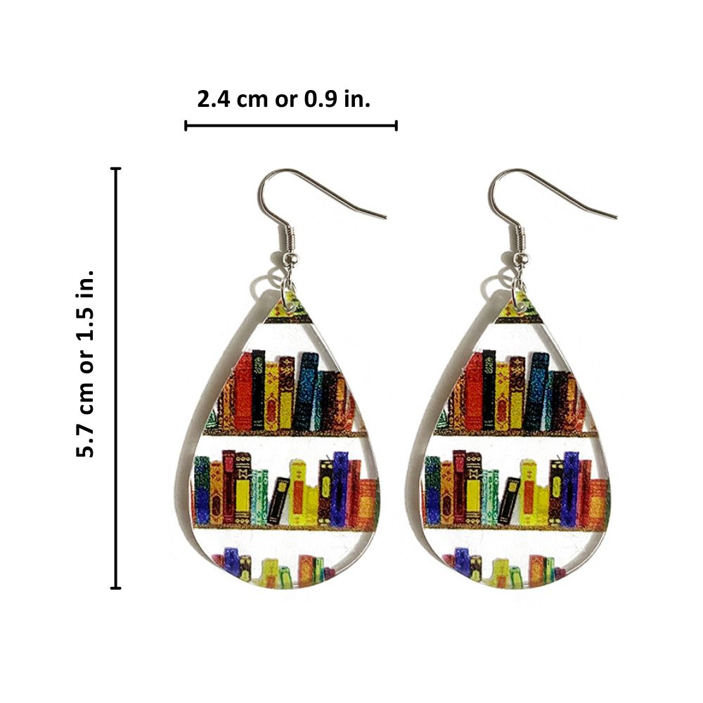 BOOK LOVER EARRINGS (PAIR) - Alonna's Legging Land