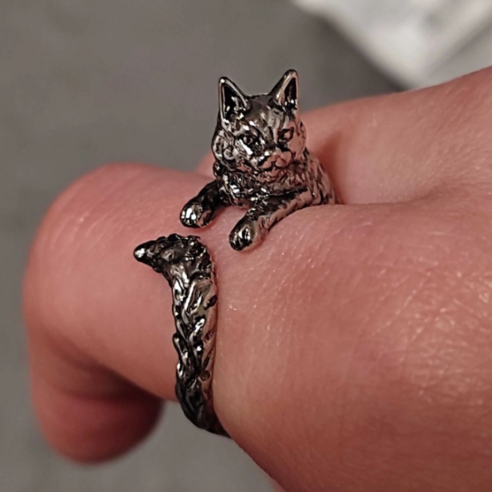 HUGGING FELINE RING (ADJUSTABLE) - Alonna's Legging Land