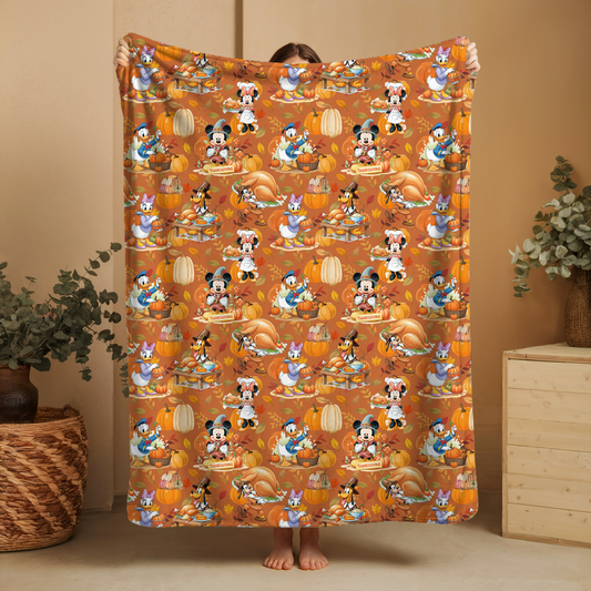 Turkey Mouse 60x50 Blanket | Run ends 9/26 | ETA 45 Days