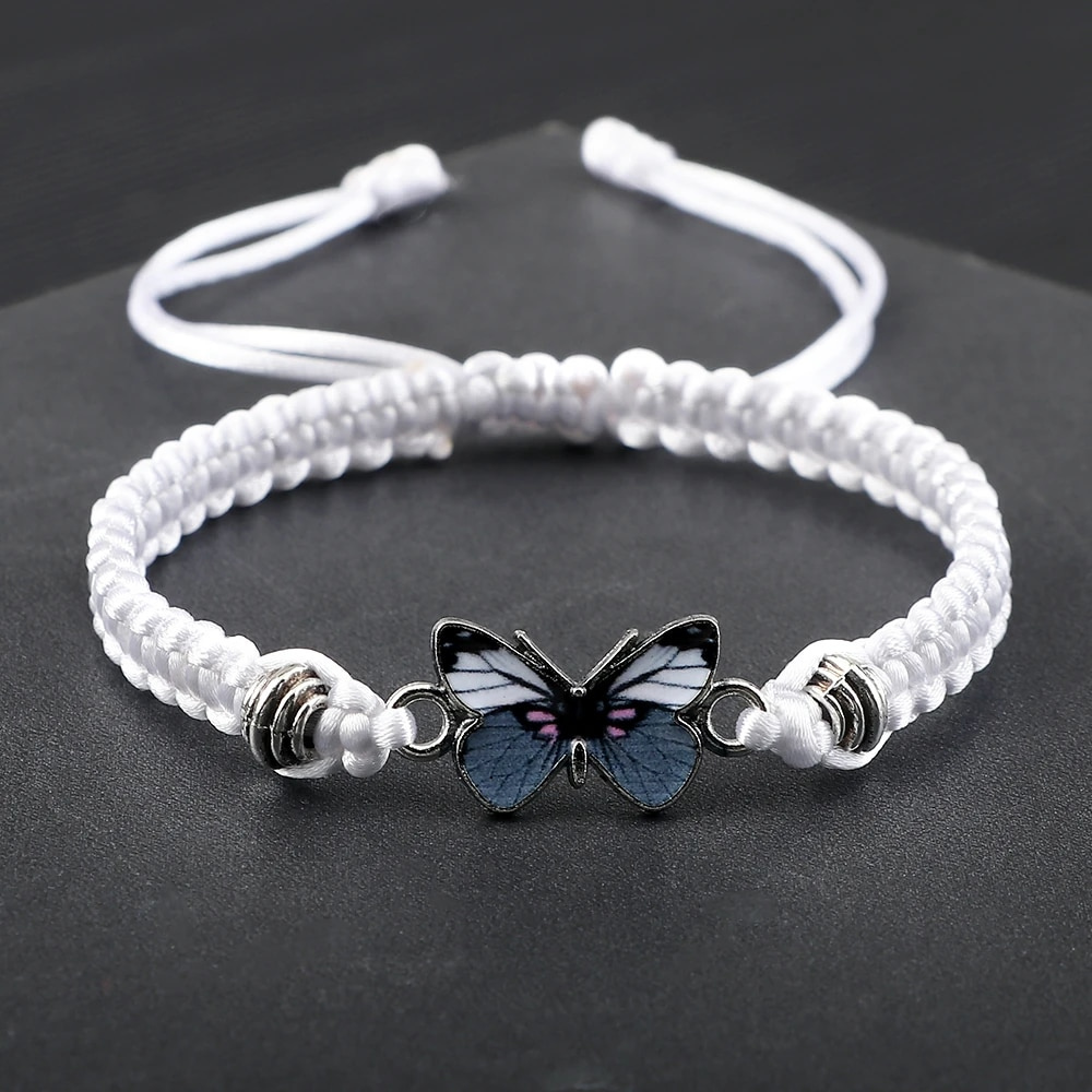 BUTTERFLY CHARM BRACELET (ADJUSTABLE) - Alonna's Legging Land