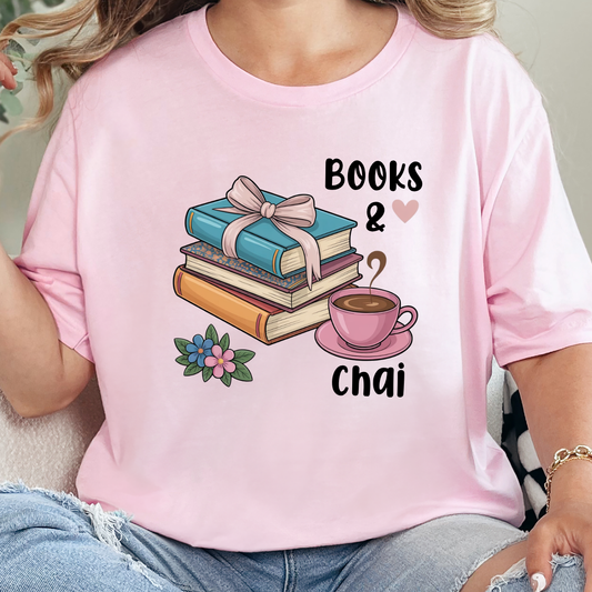 Books & Chai Graphic Tee