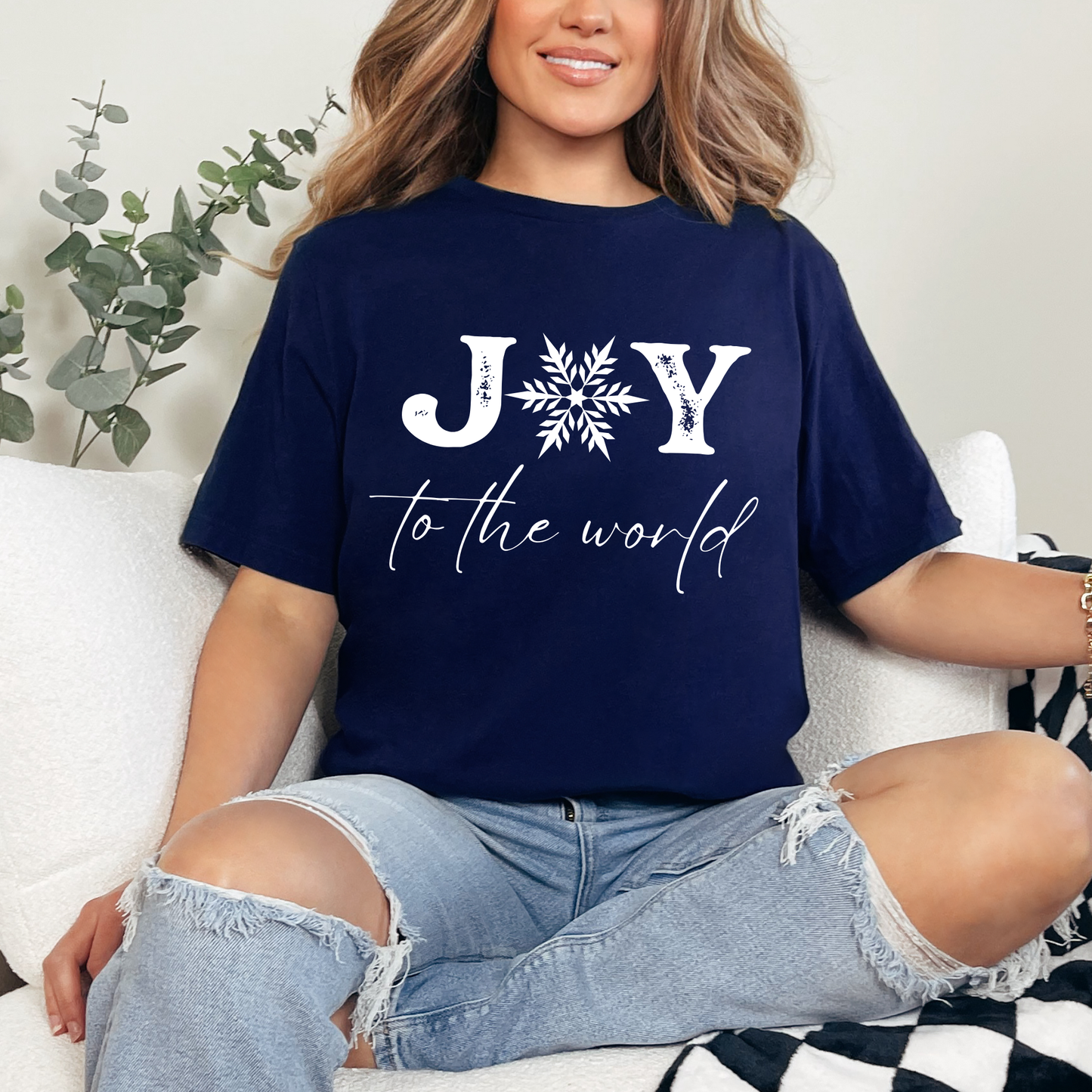 Joy to the World Snowflake Graphic Tee