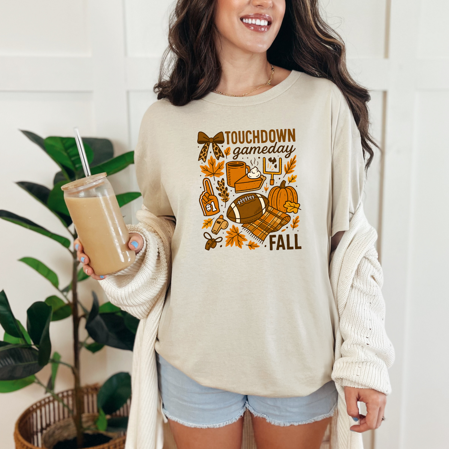 Fall Touchdown Graphic Tee or Sweatshirt