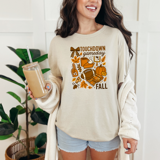 Fall Touchdown Graphic Tee or Sweatshirt