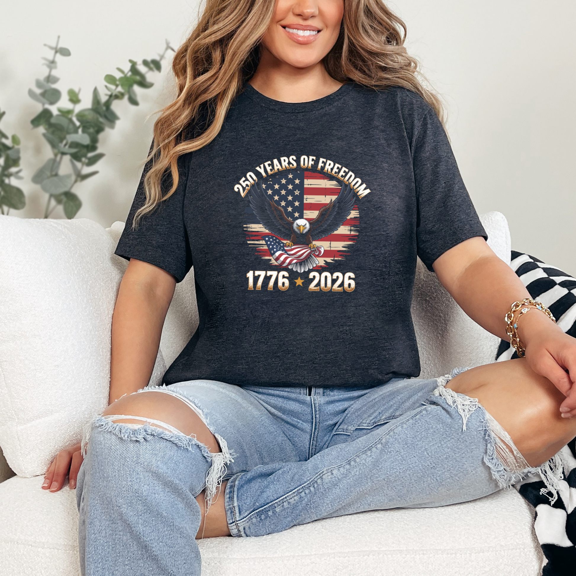 250 Years of Freedom Graphic Tee - Alonna's Legging Land