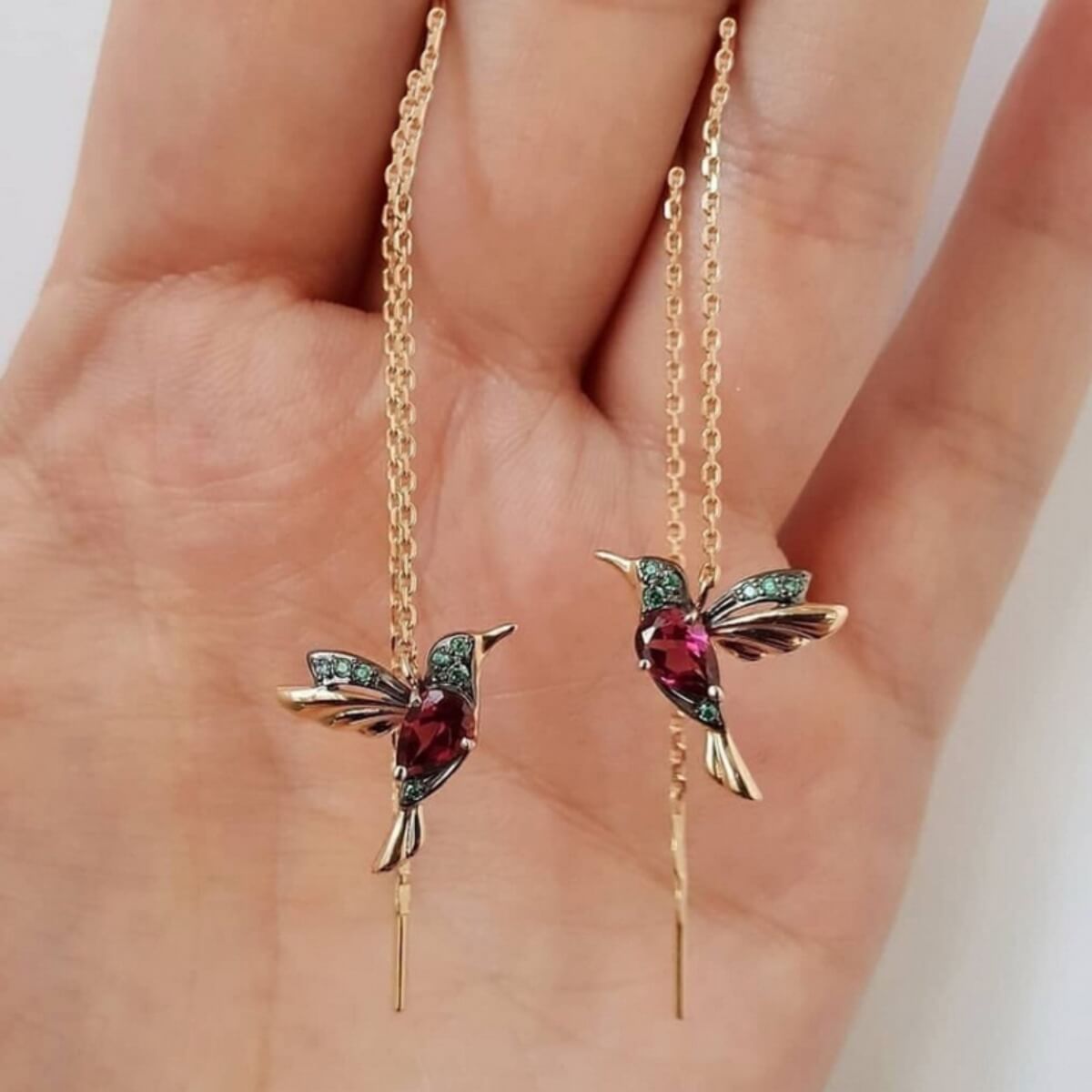 HUMMINGBIRD EARRINGS (PAIR)